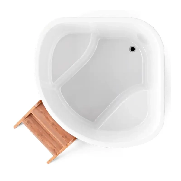 Купель PolarSpa CORNER SMALL 130 термоберёза светлая. Фото № 3