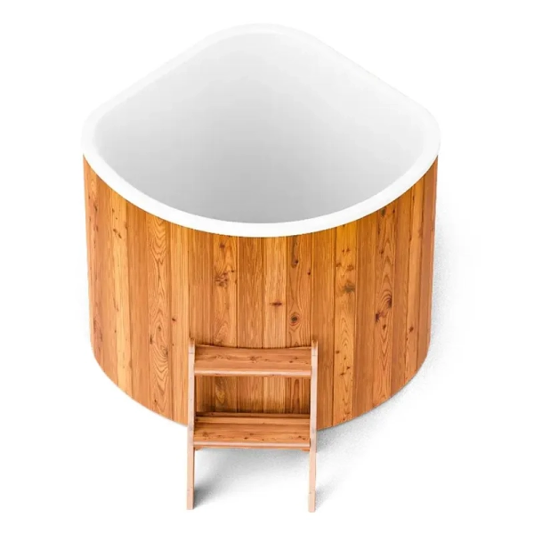 Купель PolarSpa CORNER SMALL 130 термоберёза светлая. Фото № 2