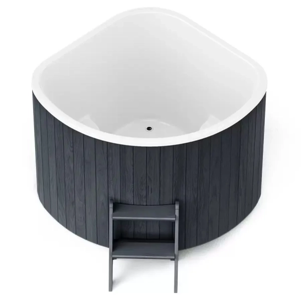 Купель PolarSpa CORNER BIG 160 термоберёза графит. Фото № 2
