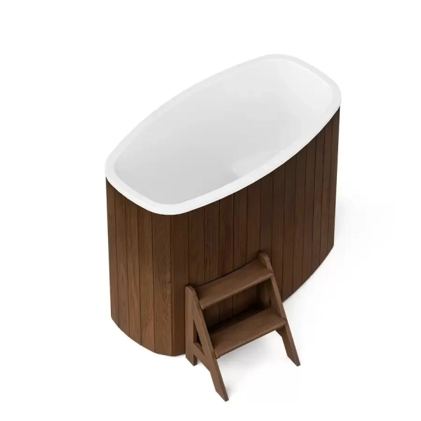 Купель PolarSpa STANDART DOUBLE 79 термоберёза тёмная. Фото № 1