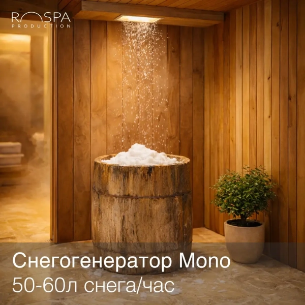 Снегогенератор потолочный R-Snow MONO ES300-1M с водяным охлаждением (50-60 л снега/час). Фото № 1