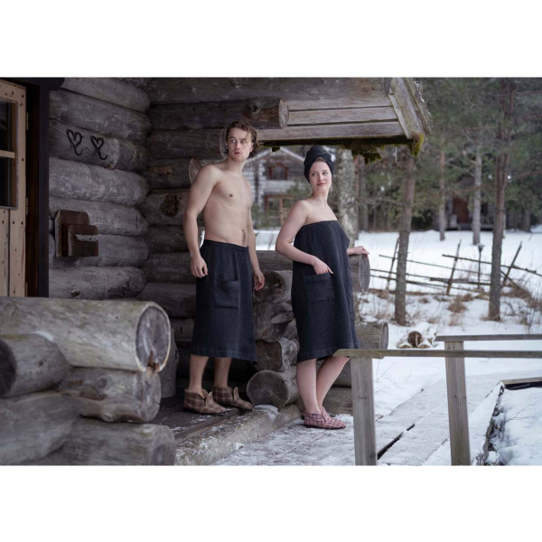 Парео Rento Tammer-Tukku, Kenno Sarong 85х145см Черно-серый. Фото № 5