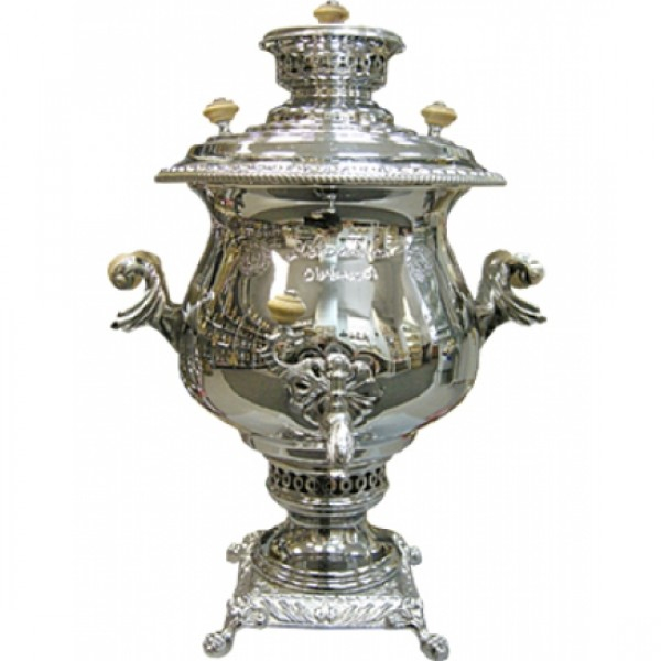 Самовар (C.2005/1) угольный 6л никель. Фото № 1