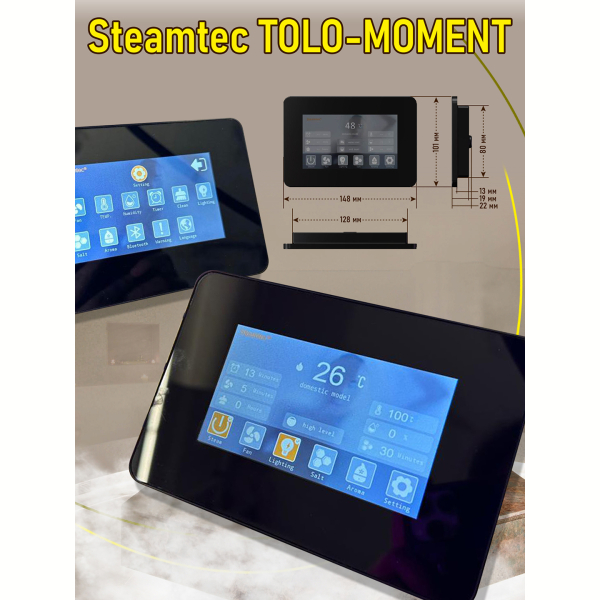 Парогенератор для сауны и хамама Steamtec TOLO MOMENT-30, 3 кВт, White. Фото № 9