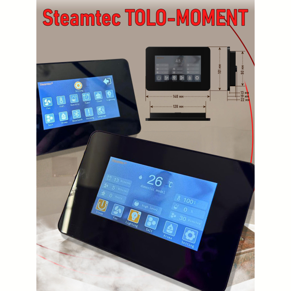 Парогенератор для сауны и хамама Steamtec TOLO MOMENT-150, 15 кВт, Black. Фото № 4