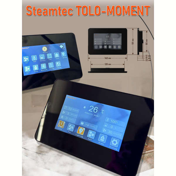 Парогенератор для сауны и хамама Steamtec TOLO MOMENT-240, 24 кВт, White. Фото № 8