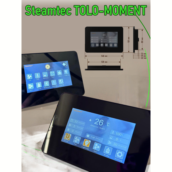 Парогенератор для сауны и хамама Steamtec TOLO MOMENT-45, 4.5 кВт, White. Фото № 8