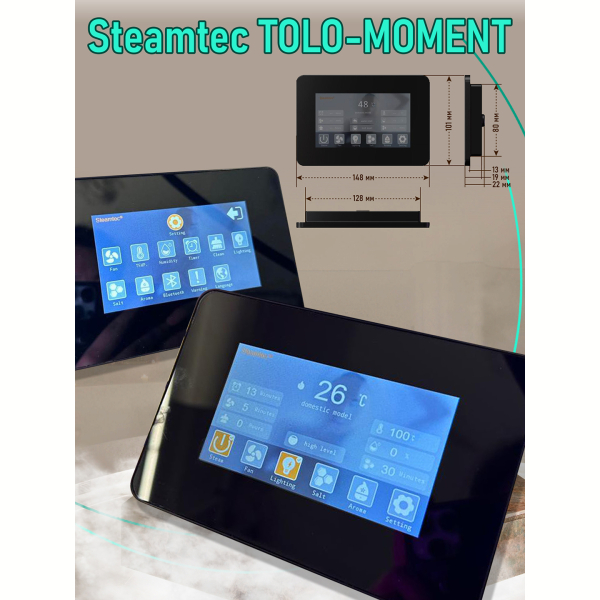 Парогенератор для сауны и хамама Steamtec TOLO MOMENT-60, 6 кВт, White. Фото № 8