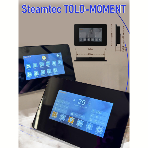 Парогенератор для сауны и хамама Steamtec TOLO MOMENT-90, 9 кВт, White. Фото № 8