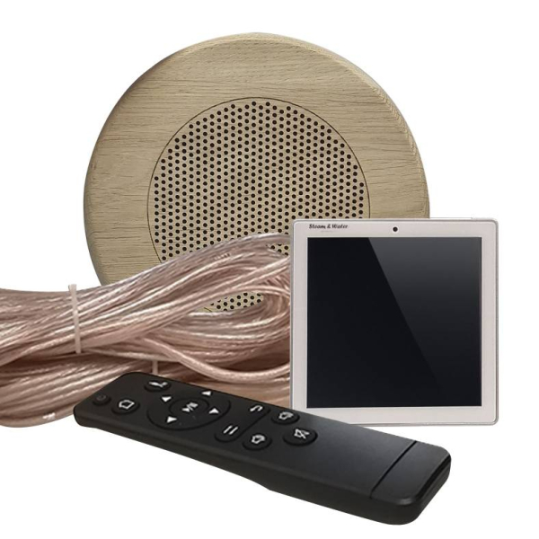 Комплект акустической системы встраиваемый SW-Sensor-1 Wood (одна колонка, круг). Фото № 1