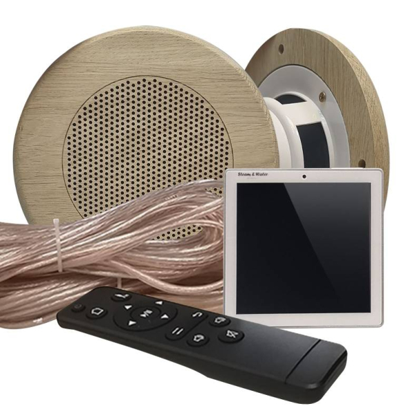 Комплект акустической системы встраиваемый SW-Sensor-2 Wood (две колонки, круг). Фото № 1