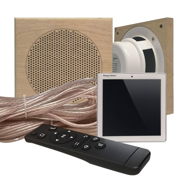 Комплект акустической системы встраиваемый SW-Sensor-2 Wood (две колонки, квадрат). Фото № 1