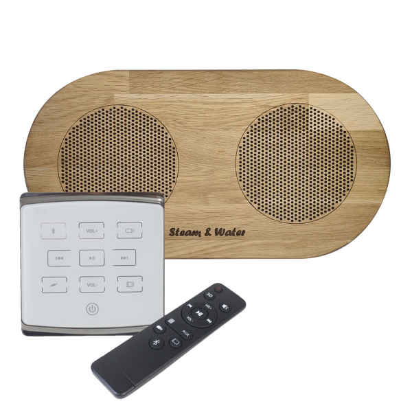 Комплект акустической системы встраиваемый SW 1 White ECO Wood, двойной Овал (две колонки). Фото № 1