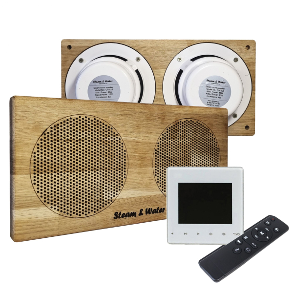 Комплект акустической системы SW 2 White Standart Wood, двойной Прямоугольник (Встраиваемый). Фото № 1