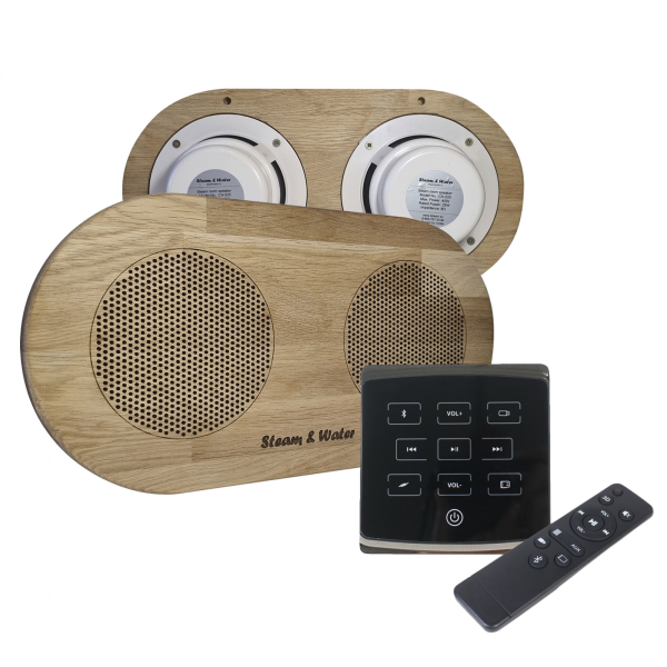 Комплект акустической системы SW 2 Black ECO Wood, двойной Овал (Встраиваемый). Фото № 1