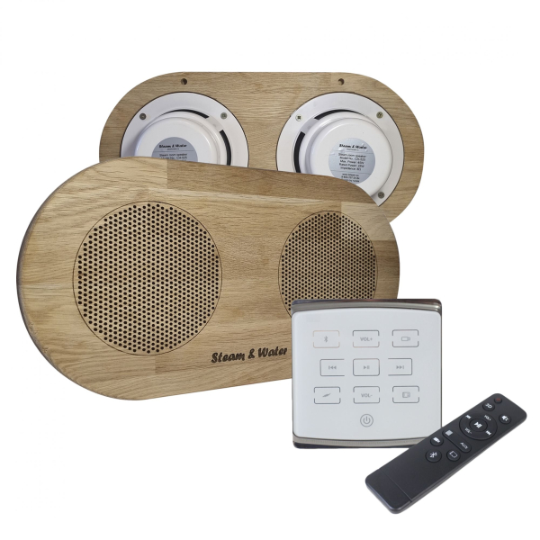 Комплект акустической системы SW 2 white ECO Wood, двойной Овал (Встраиваемый). Фото № 1