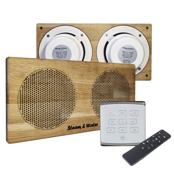 Комплект акустической системы SW 2 white ECO Wood, двойной Прямоугольник (Встраиваемый). Фото № 1