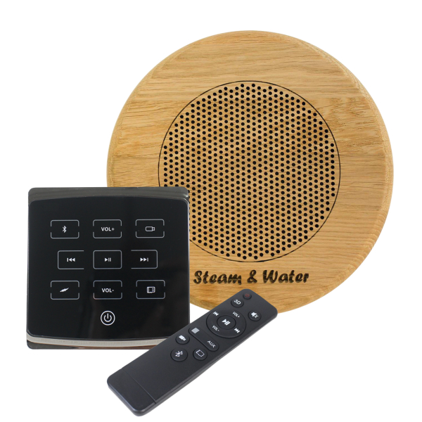 Комплект акустической системы встраиваемый SW 1 Black ECO Wood, круг (одна колонка). Фото № 1