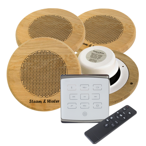Комплект акустической системы SW 4 White ECO Wood, круг (Встраиваемый). Фото № 1