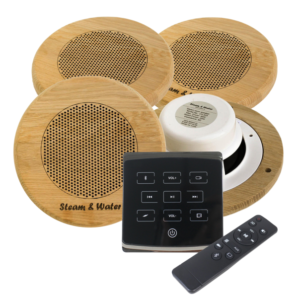 Комплект акустической системы SW 4 Black ECO Wood, круг (Встраиваемый). Фото № 1