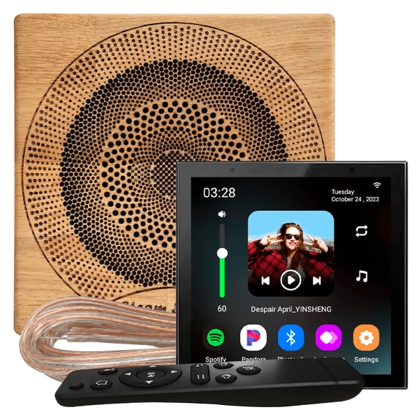 Комплект акустической системы SW Sensor 2.0 Wood WiFi (одна колонка, квадрат). Фото № 1