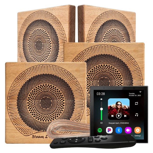 Комплект акустической системы SW Sensor 2.0 Wood WiFi (четыре колонки, квадрат). Фото № 1