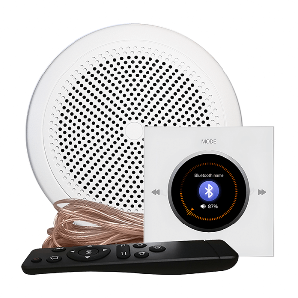 Комплект влагостойкой акустической системы SW NOISE White 1 (одна колонка, круг). Фото № 1