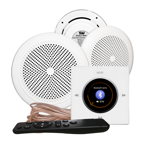 Комплект влагостойкой акустической системы SW NOISE White 3 (три колонки, круг). Фото № 1
