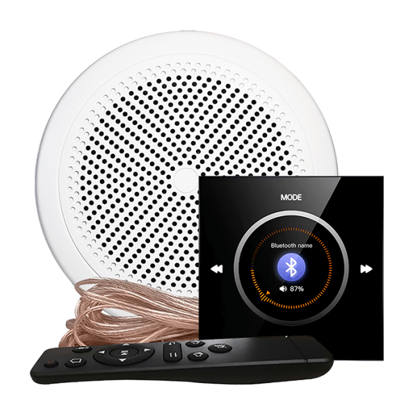Комплект влагостойкой акустической системы SW NOISE Black 1 (одна колонка, круг). Фото № 1