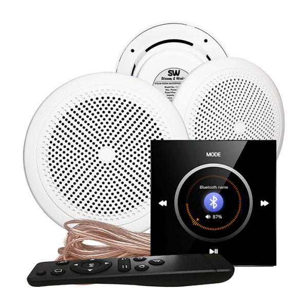 Комплект влагостойкой акустической системы SW NOISE Black 3 (три колонки, круг). Фото № 1