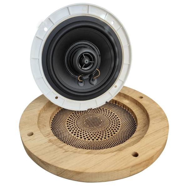 Комплект влагостойкой акустической системы SW NOISE White Wood-1 (одна колонка, круг). Фото № 9