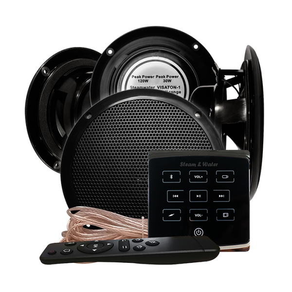 Комплект акустической системы встраиваемый SW ECO Black - Visaton 44 (четыре колонки). Фото № 1