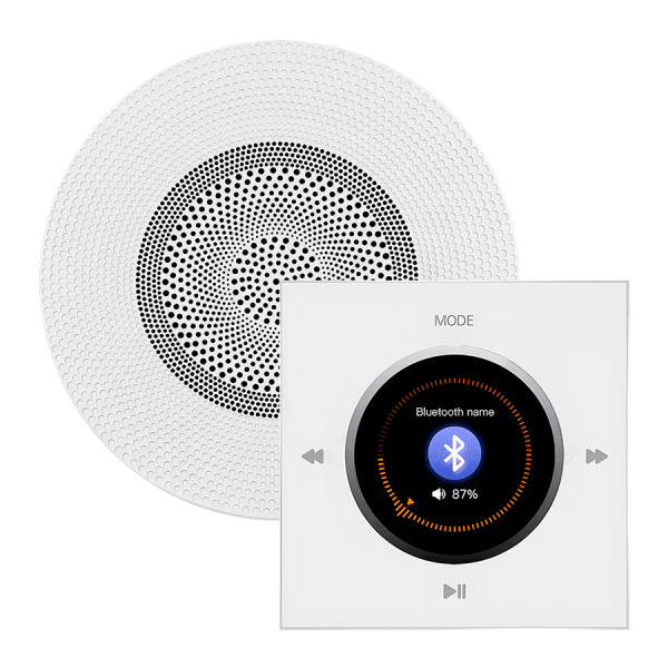 Комплект влагостойкой акустической системы SW NOISE White MINI-1 (одна колонка, круг). Фото № 1