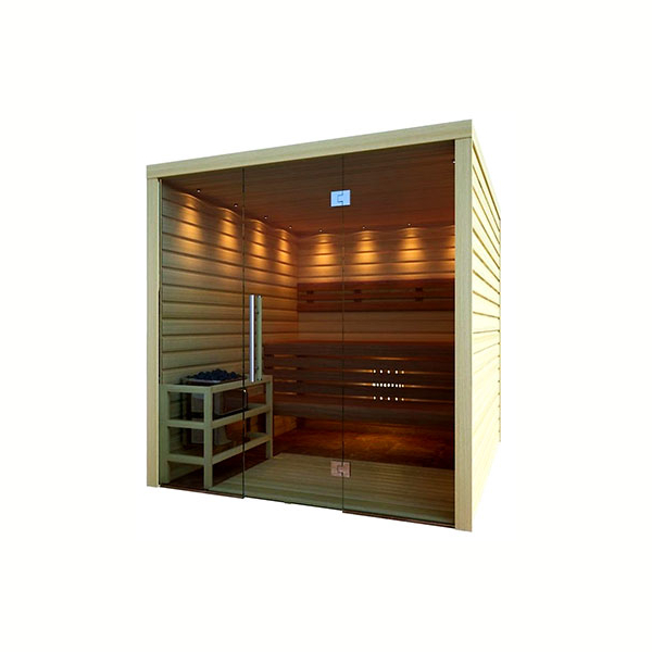 Сауна Saunax Premium 1200x1200 (Осина/Ольха). Фото № 1