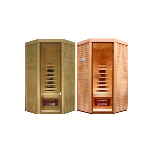 Инфракрасная кабина Saunax Infra Classic 1000x1000 (Термо Осина). Фото № 2