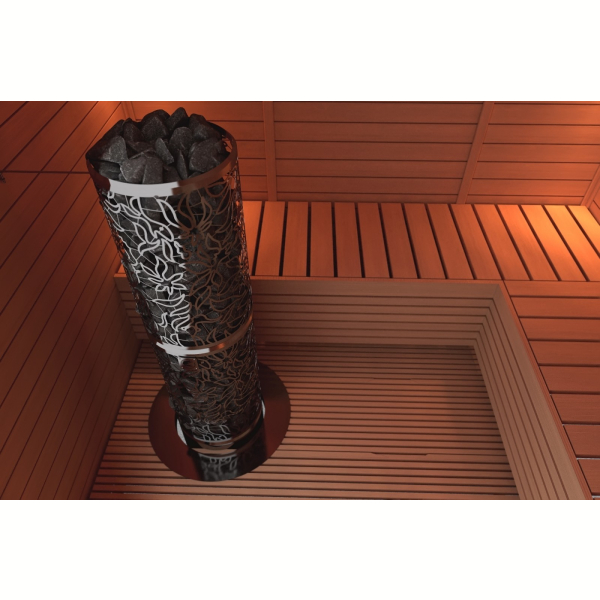 Электрическая печь SAWO DRAGONFIRE Heater King DRFT3-60NS-P-C (6 кВт, выносной пульт, нержавейка). Фото № 4