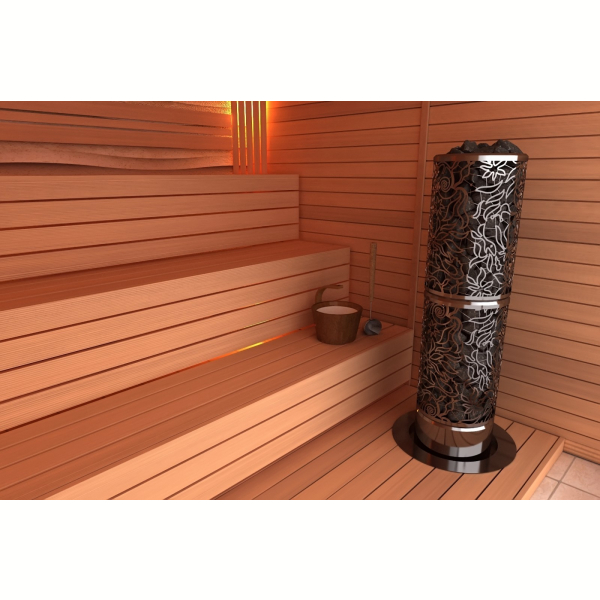 Электрическая печь SAWO DRAGONFIRE Heater King DRFT3-60NS-P-C (6 кВт, выносной пульт, нержавейка). Фото № 5