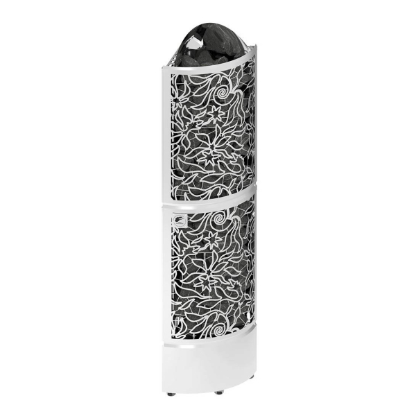 Электрическая печь SAWO DRAGONFIRE Heater King DRFT3-60NS-CNR-P-C (6 кВт, выносной пульт, угловая, нержавейка). Фото № 1