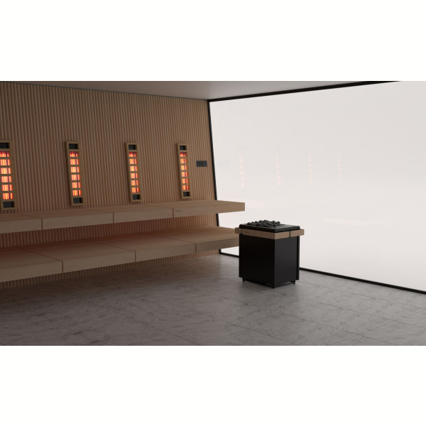 Печь Sentiotec Concept R combi, 10,5 кВт, антрацит. Фото № 8