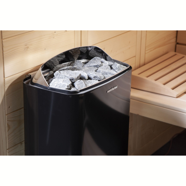 Электрическая печь для сауны Sentiotec 100 series black 4.5 кВт, без пульта. Фото № 4