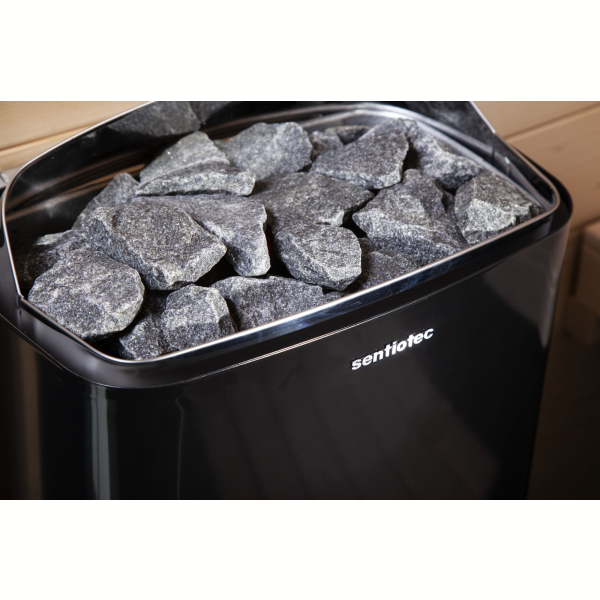 Электрическая печь для сауны Sentiotec 100 series black 4.5 кВт, без пульта. Фото № 2