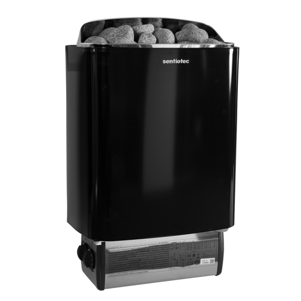 Электрическая печь для сауны Sentiotec 100 series black 8 кВт. Фото № 1