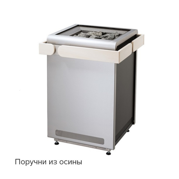 Печь для сауны Sentiotec Concept R, 12 кВт, нержавеющая сталь. Фото № 2