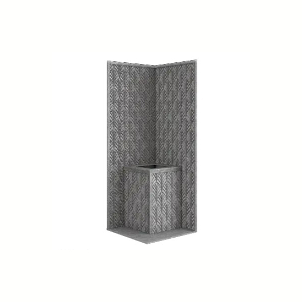 Стена из слэба талькомагнезита Talc Stone wall 63 с гравировкой. Фото № 1