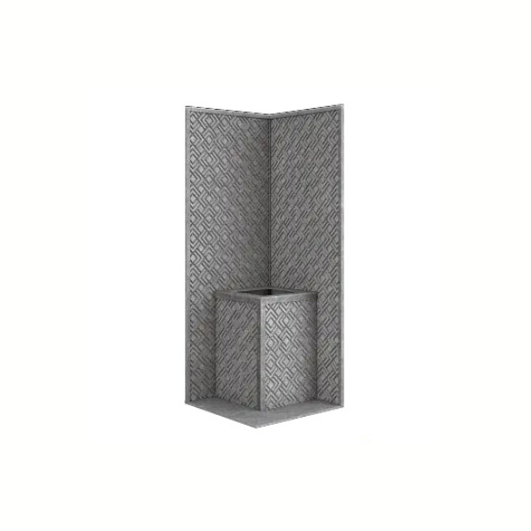 Стена из слэба талькомагнезита Talc Stone wall 39 с гравировкой. Фото № 1