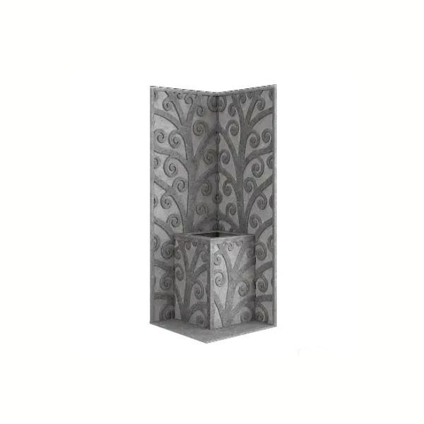 Стена из слэба талькомагнезита Talc Stone wall 72 с гравировкой. Фото № 1
