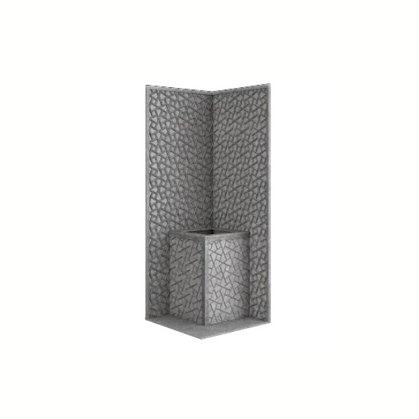 Стена из слэба талькомагнезита Talc Stone wall 66 с гравировкой. Фото № 1