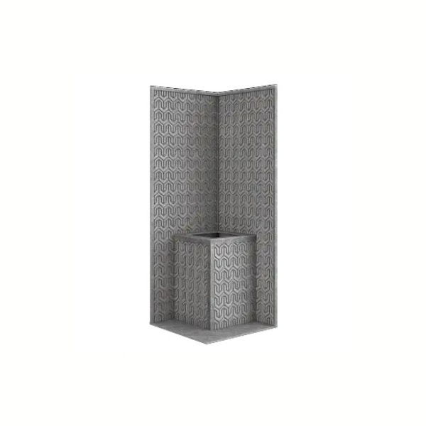 Стена из слэба талькомагнезита Talc Stone wall 33 с гравировкой. Фото № 1
