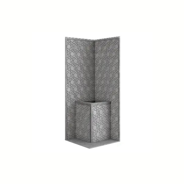 Стена из слэба талькомагнезита Talc Stone wall 19 с гравировкой. Фото № 1