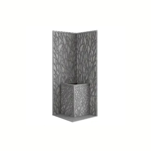 Стена из слэба талькомагнезита Talc Stone wall 13 с гравировкой. Фото № 1